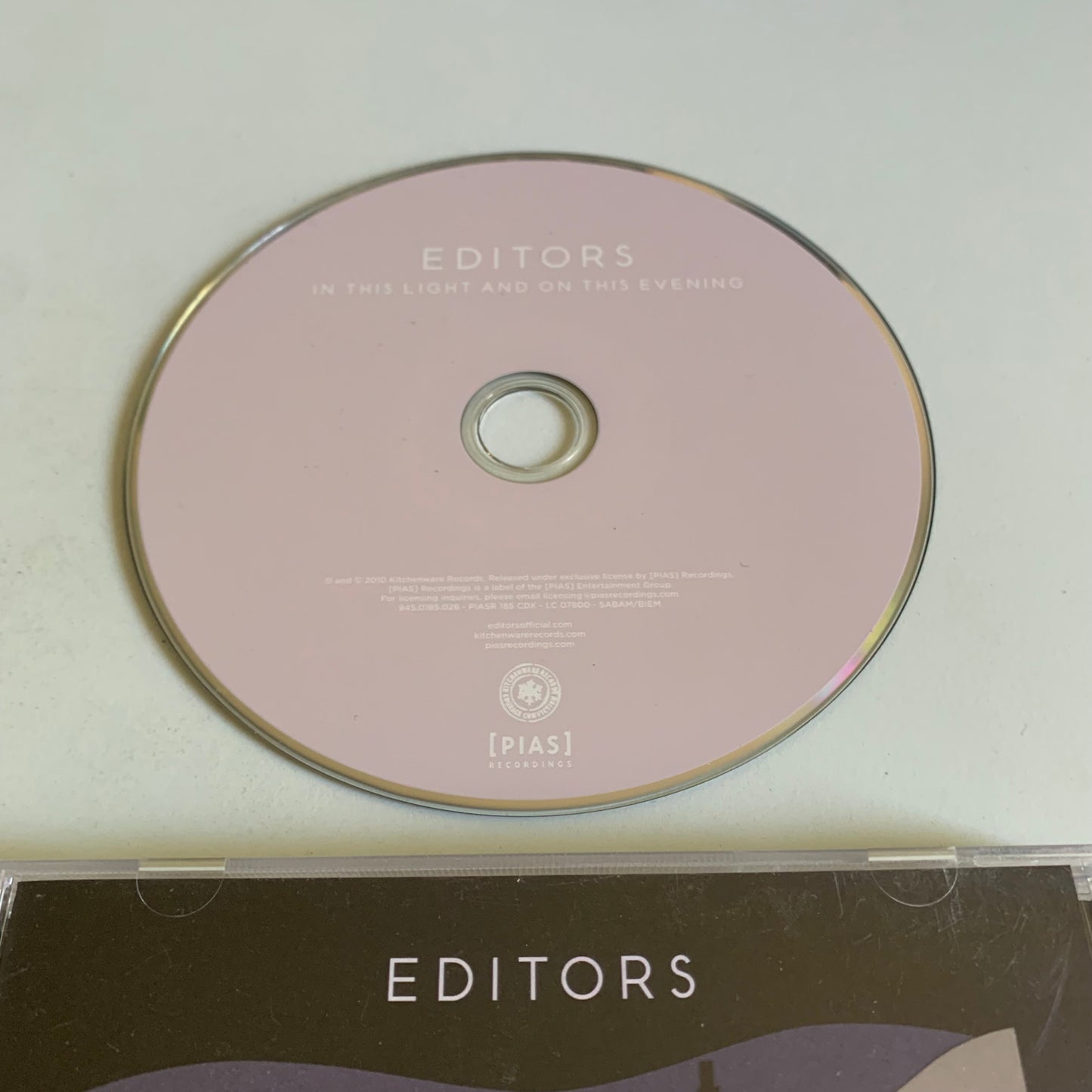 CD - Editors - In This Light And On This Evening - 2010 Occasion
