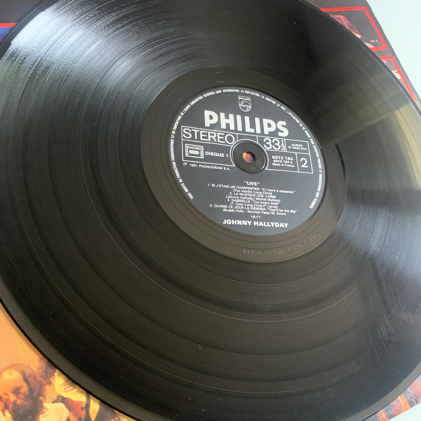 Johnny Hallyday - Live - Double LP 1981 Occasion