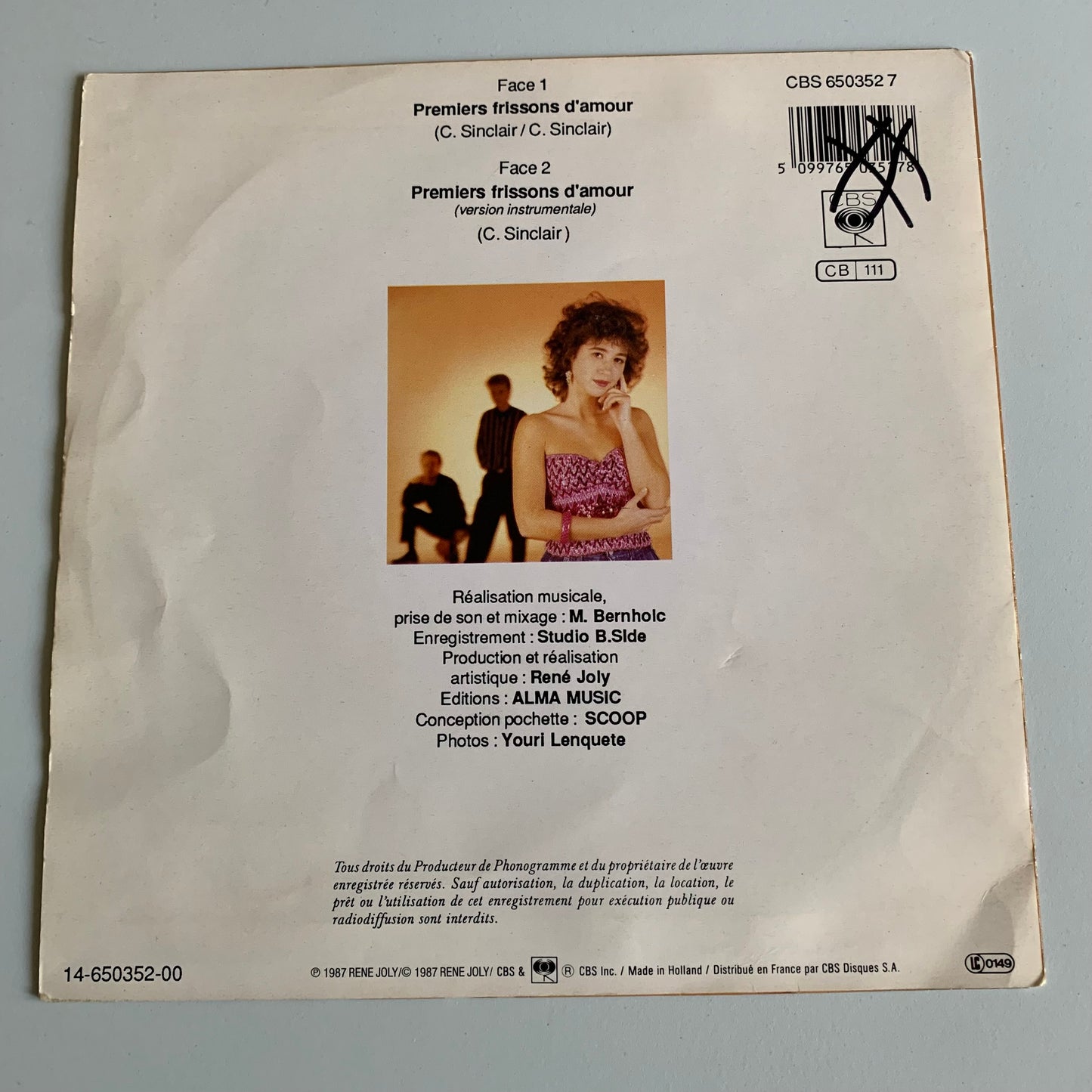 Christine Roque - Premiers Frissons D'Amour - 1987 Occasion
