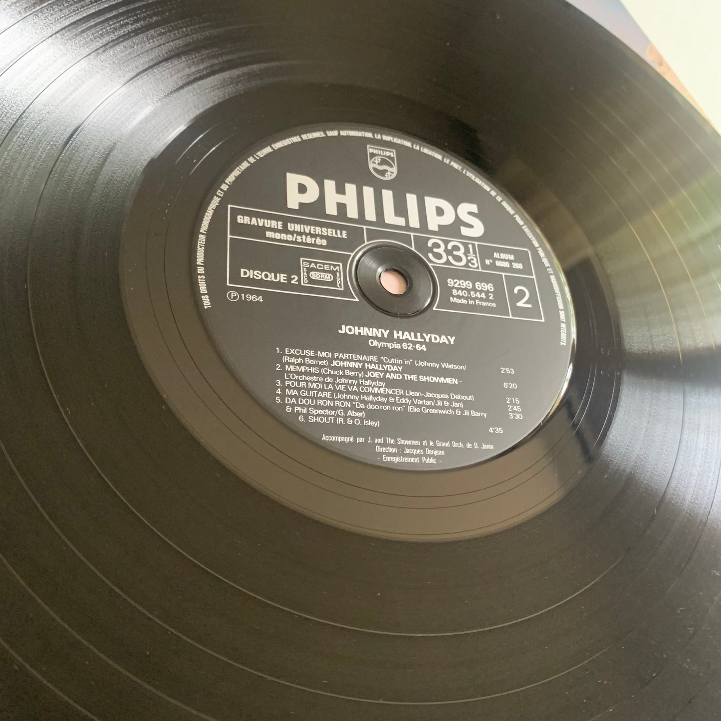 Johnny Hallyday - Olympia 1962 et 1964 - Double LP 1976 Occasion