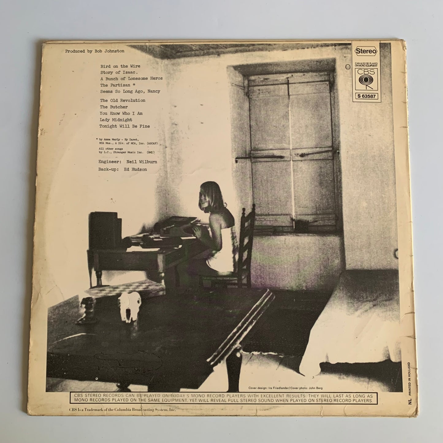 Leonard Cohen - Songs From A Room - LP Occasion
