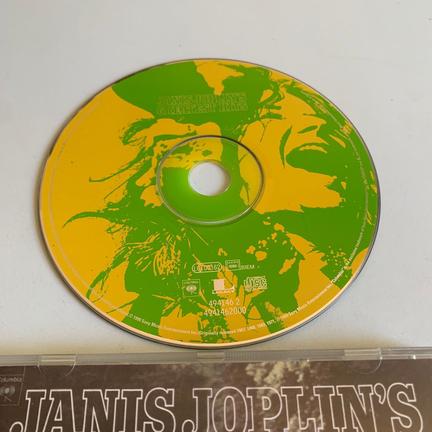 Janis Joplin - Janis Joplin's Greatest Hits - 1999 Occasion