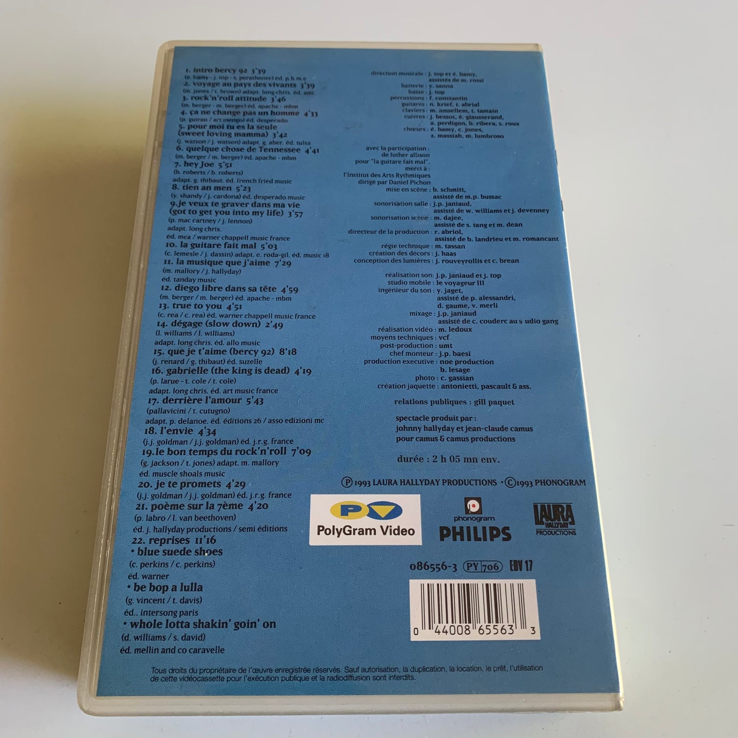 Johnny Hallyday - Bercy 92 - VHS 1993 Occasion