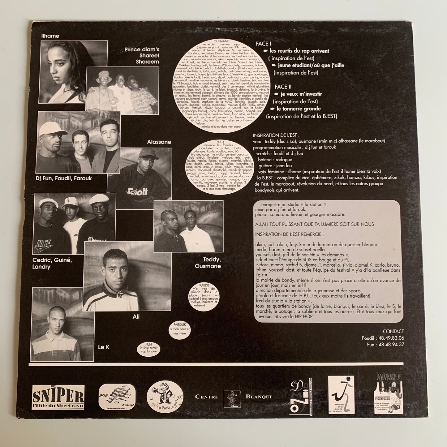 Inspiration De L' Est - Les Reurtis Du Rap Arrivent - 1996 Single Occasion