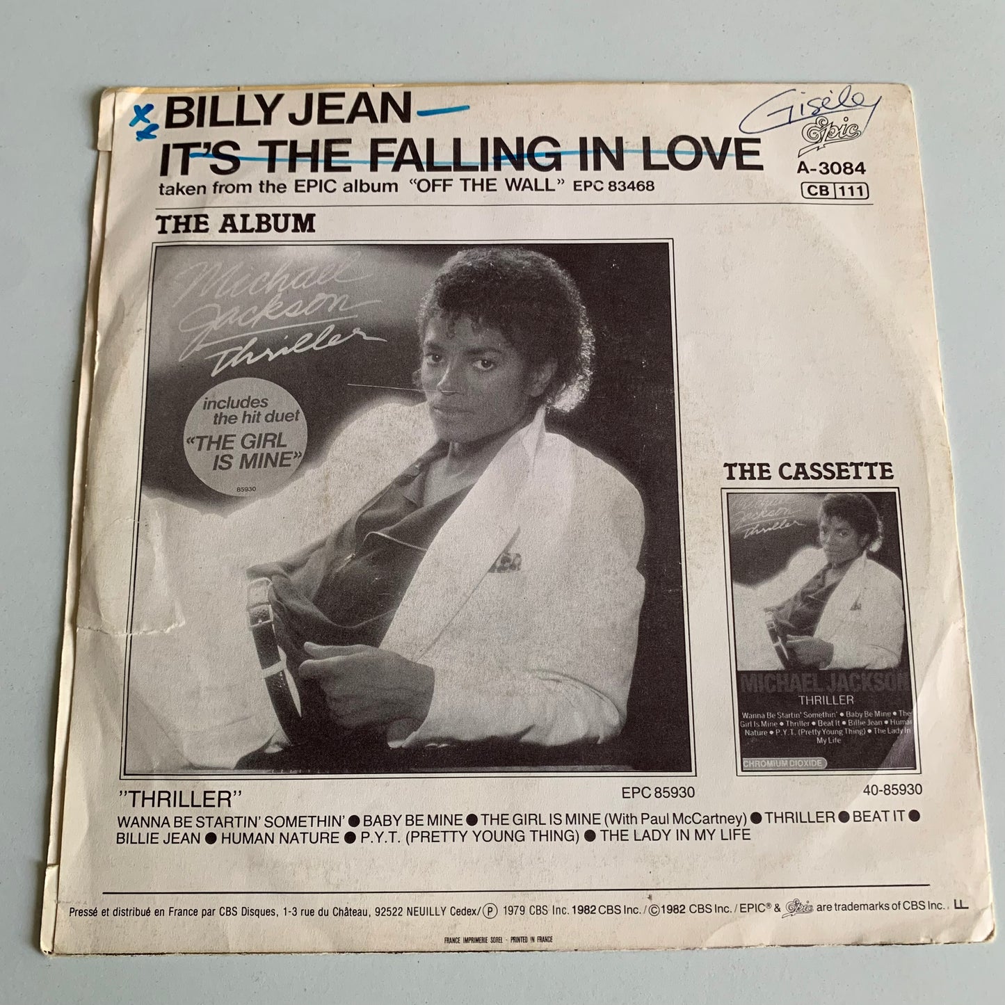 Michael Jackson - Billie Jean - 1983 Occasion