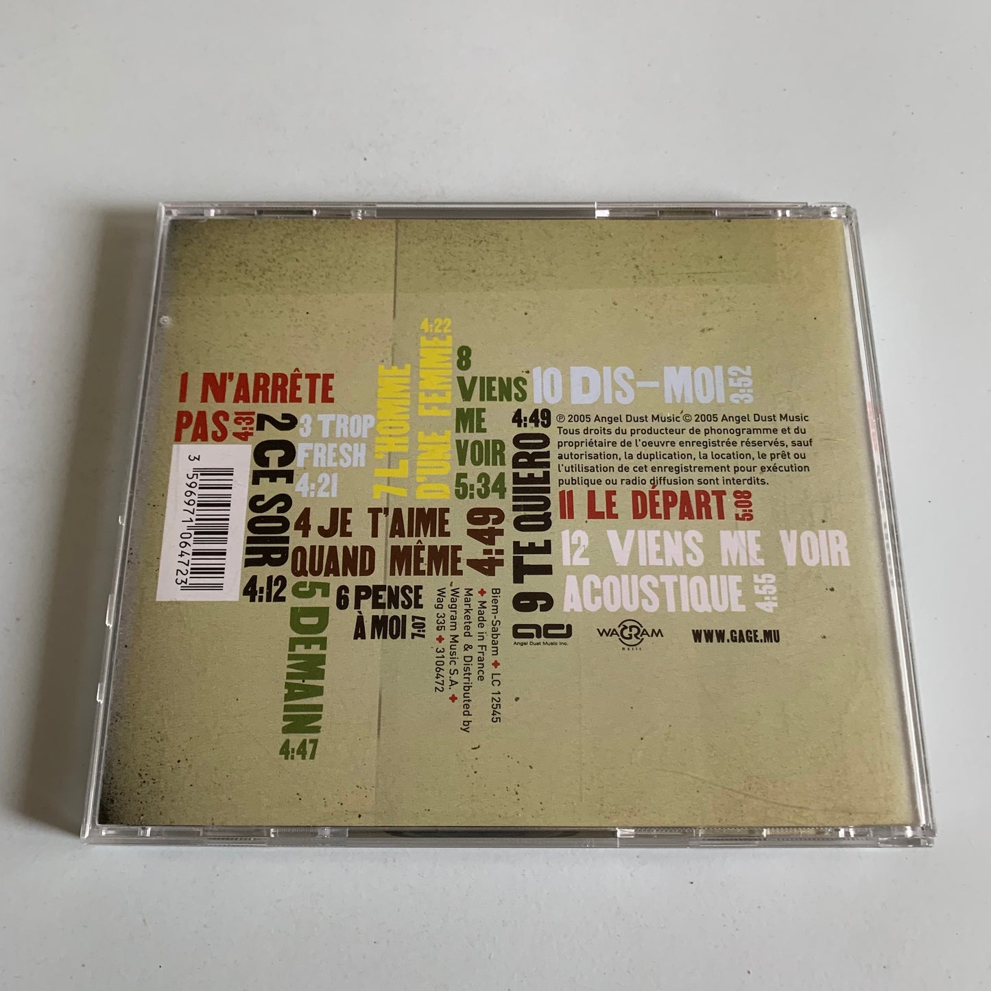 CD - Gage - Soul Rebel - 2005 Occasion