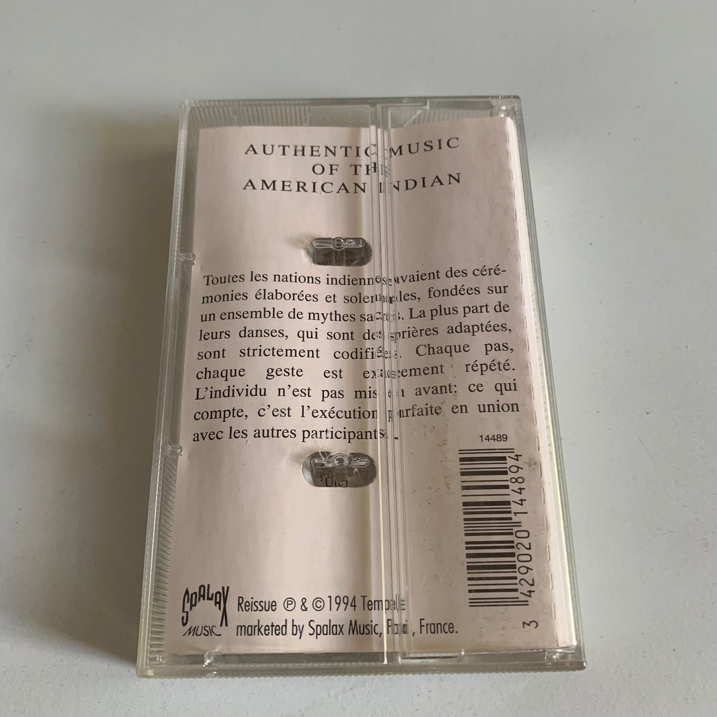Authentic Music of the American Indian - 1994 Occasion