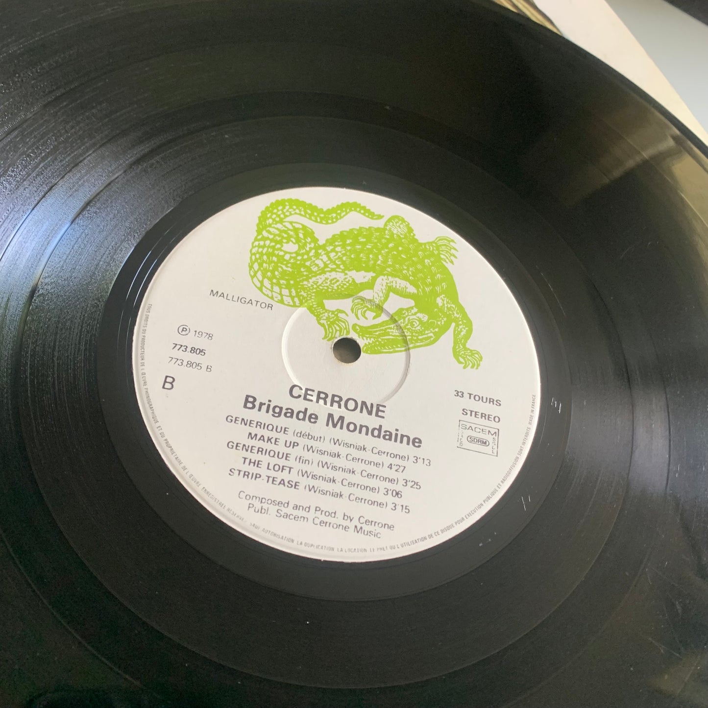 Cerrone - Brigade Mondaine - LP 1978 Occasion