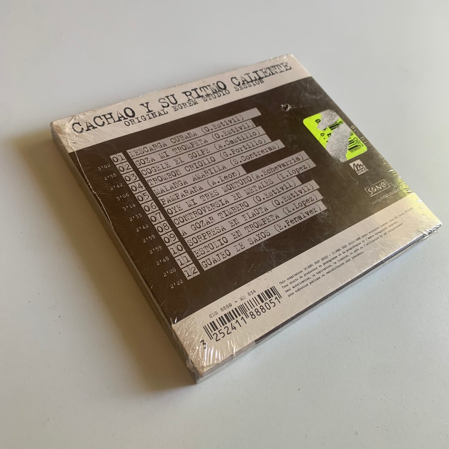 Cachao Y Su Ritmo Caliente - Original Egrem Studio Session - 2001 Neuf sous Blister