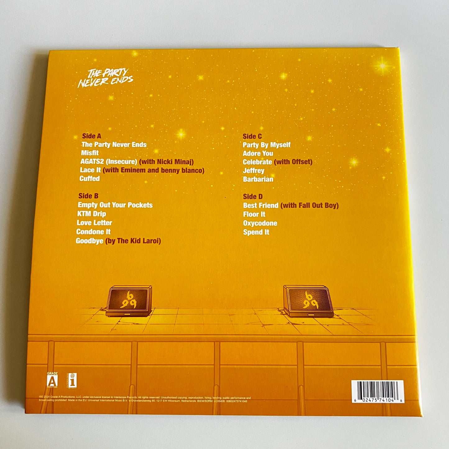Juice WRLD - The Party Never Ends - Double LP Blue Bleu 2025