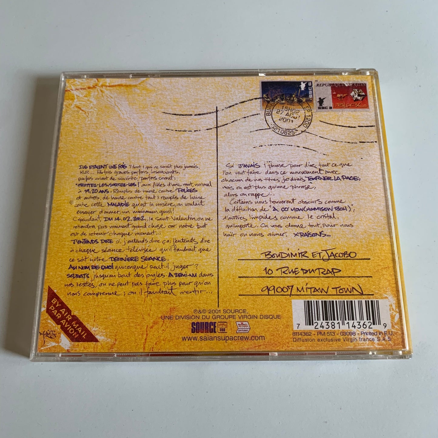 CD - Saïan Supa Crew - X Raisons - 2001