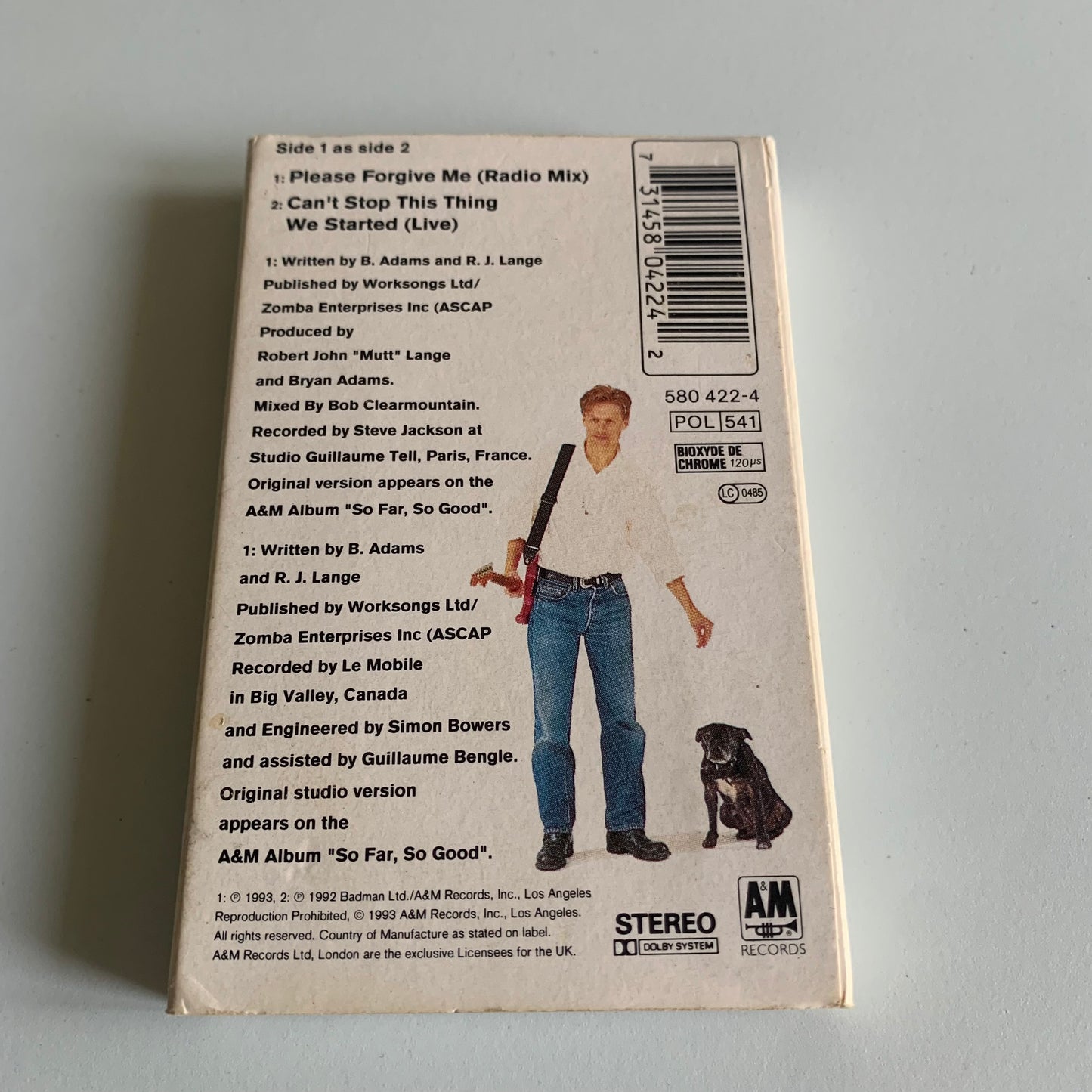 Bryan Adams - Please Forgive Me - 1993 Occasion