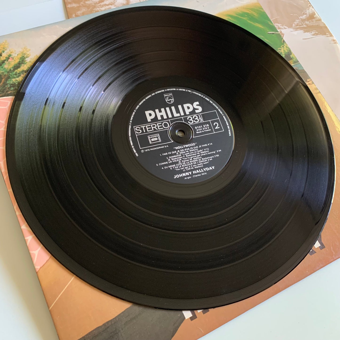 Johnny Hallyday- Hollywood - LP 1979 Occasion