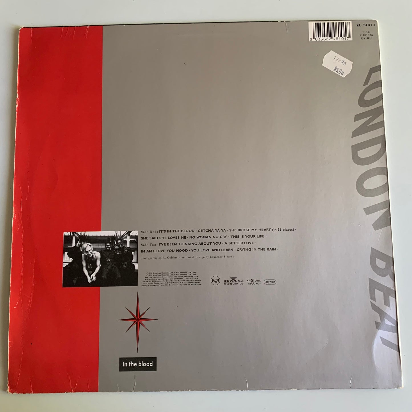 Londonbeat - In The Blood - LP 1990 Occasion