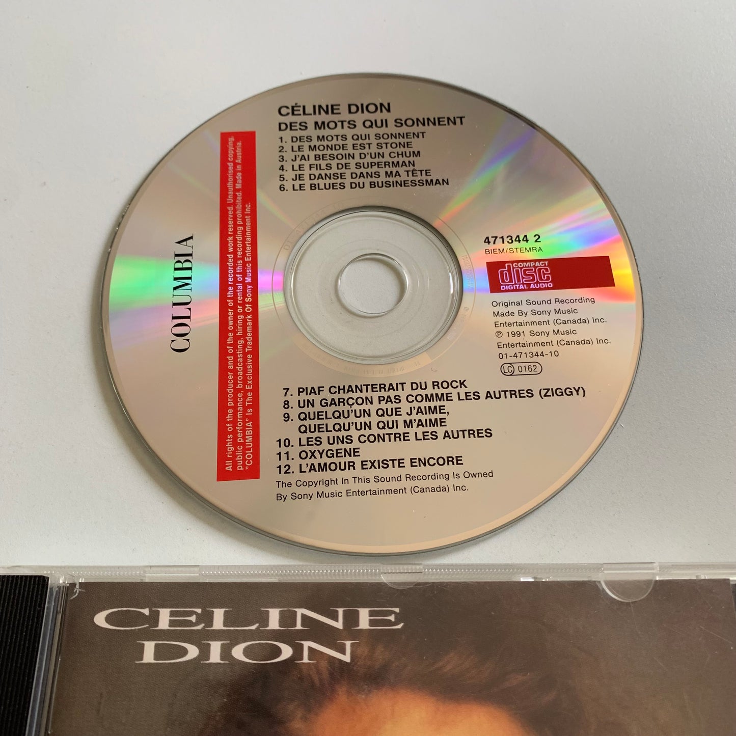 Celine Dion - Des Mots Qui Sonnent - 1992 Occasion