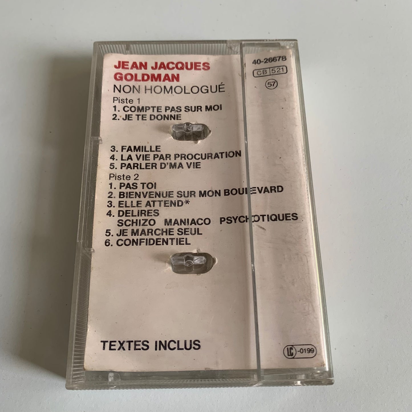 Jean-Jacques Goldman - Non Homologué - 1985 Occasion