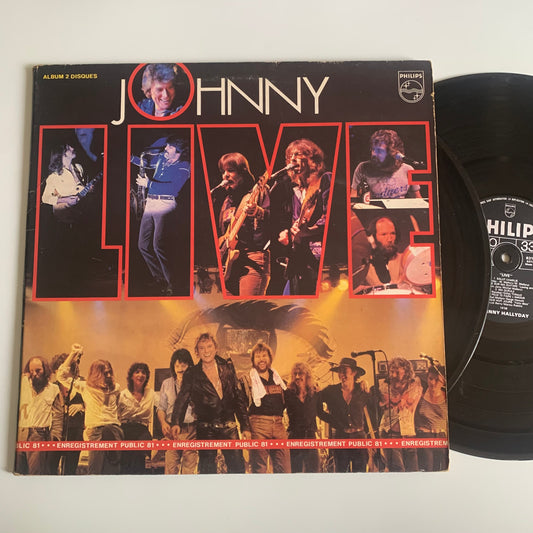 Johnny Hallyday - Live - Double LP 1981 Occasion