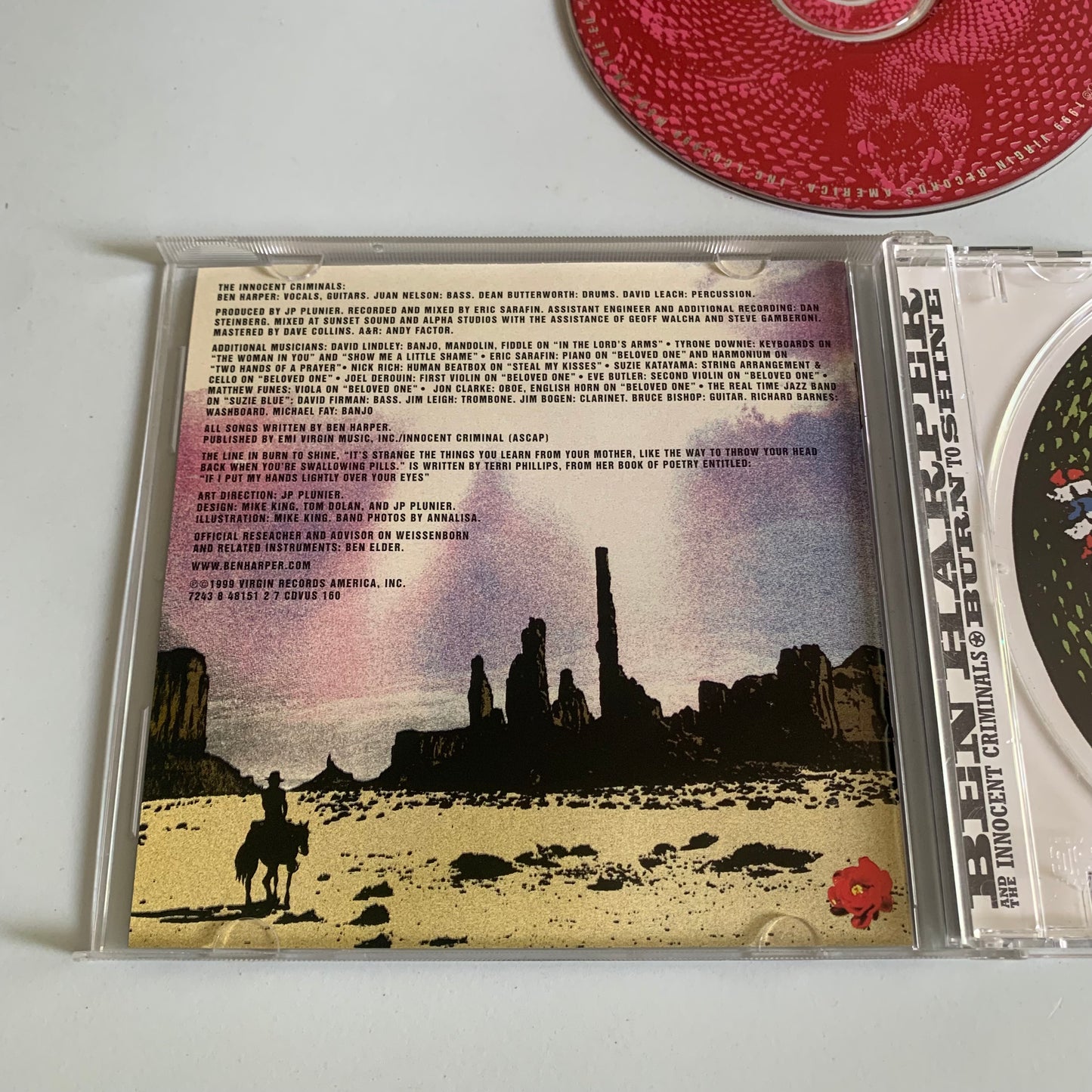 Ben Harper And The Innocent Criminals - Burn To Shine - 1999 Occasion