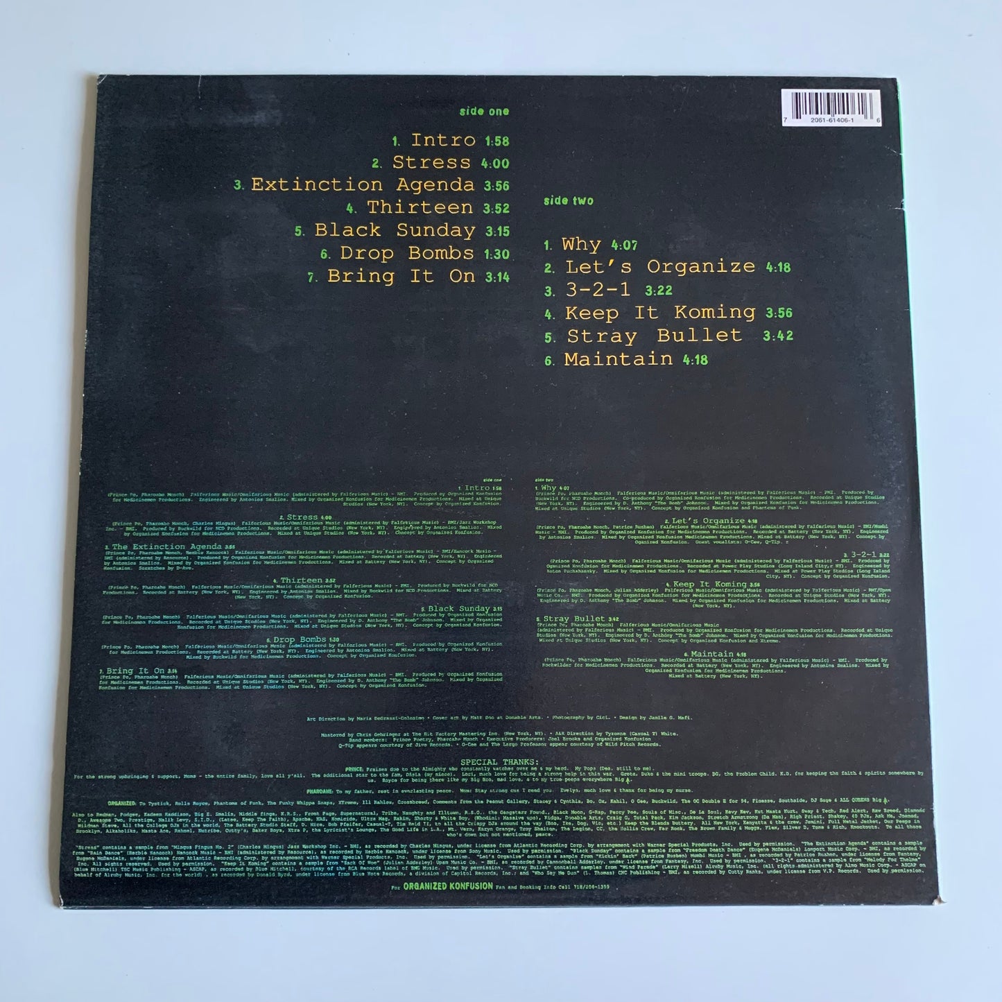 Organized Konfusion - Stress: The Extinction Agenda - LP 1994