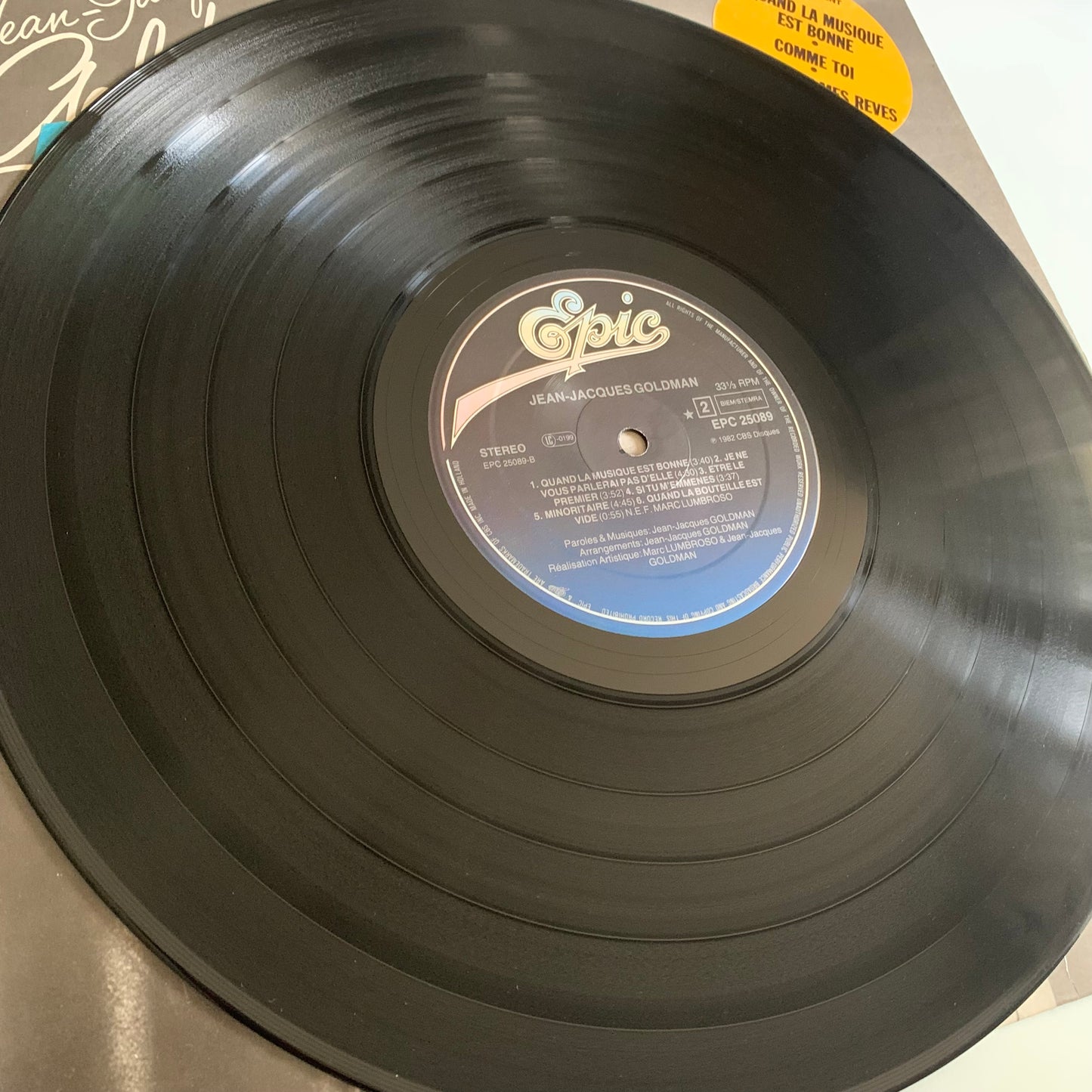 Jean Jacques Goldman - LP 1982 Occasion