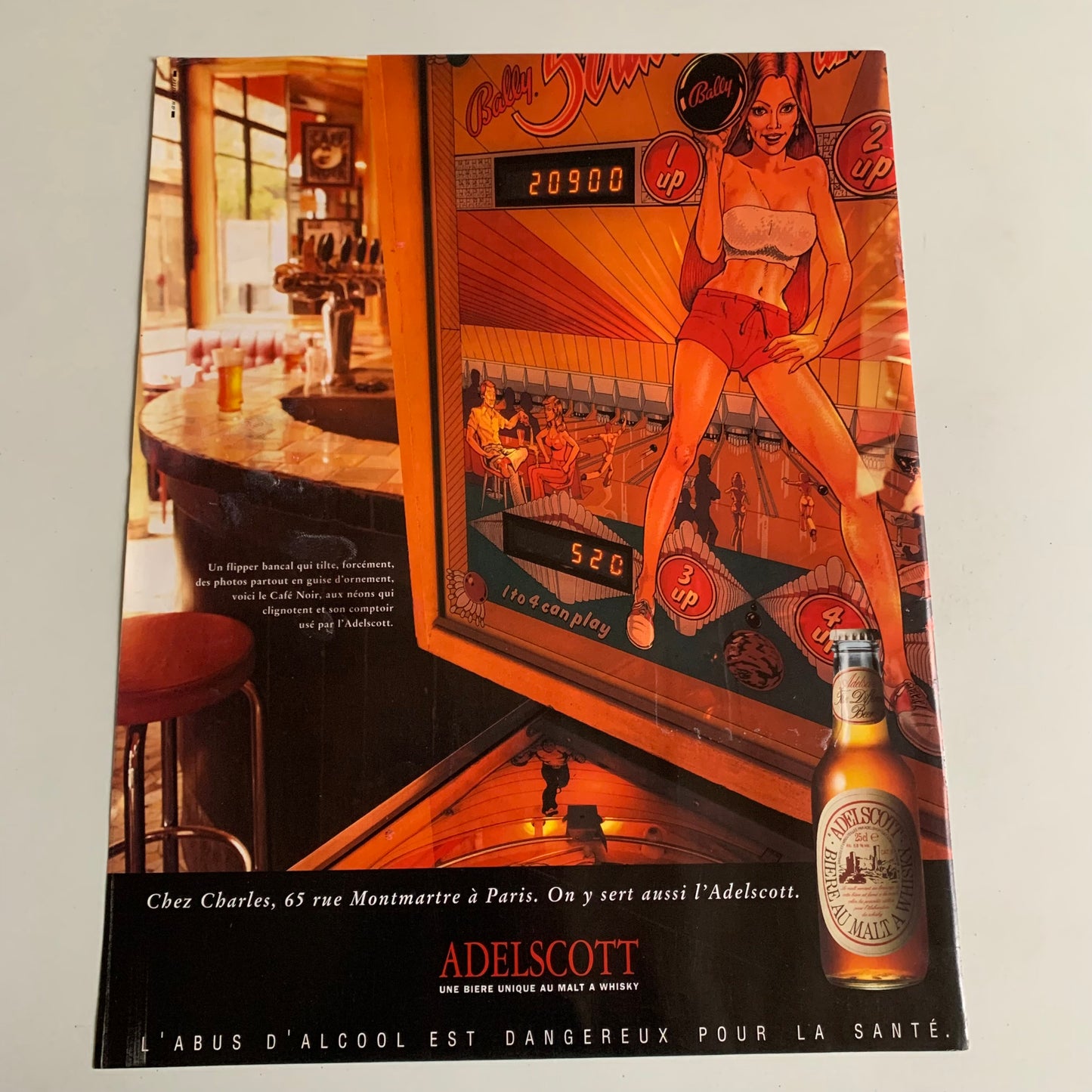 Affiche Originale Phil Collins - Concert Tour’ 1994 - Page de Magazine 30x23cm