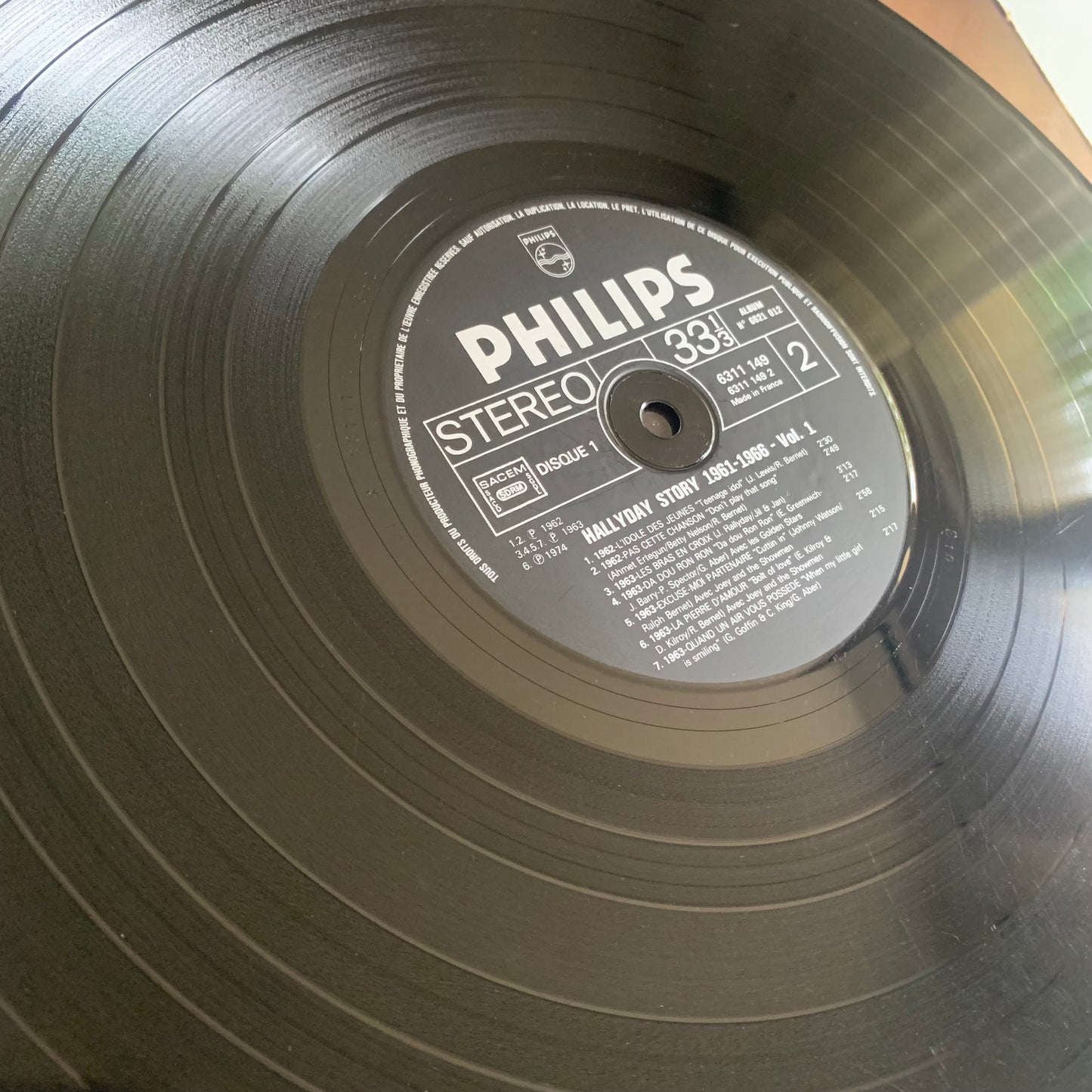 Johnny Hallyday - 1961-1966 - Double LP 1975 Occasion