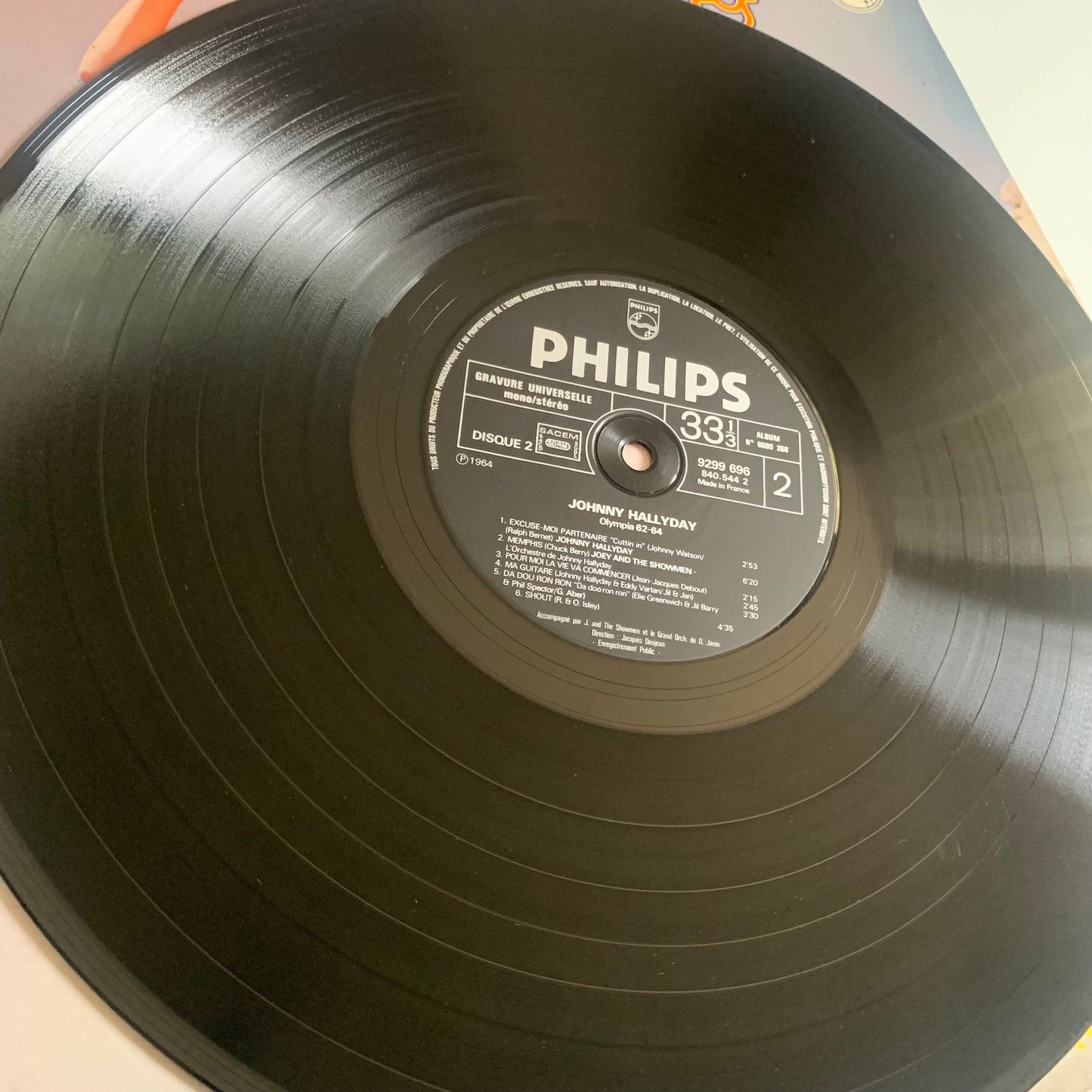 Johnny Hallyday - Olympia 1962 et 1964 - Double LP 1976 Occasion