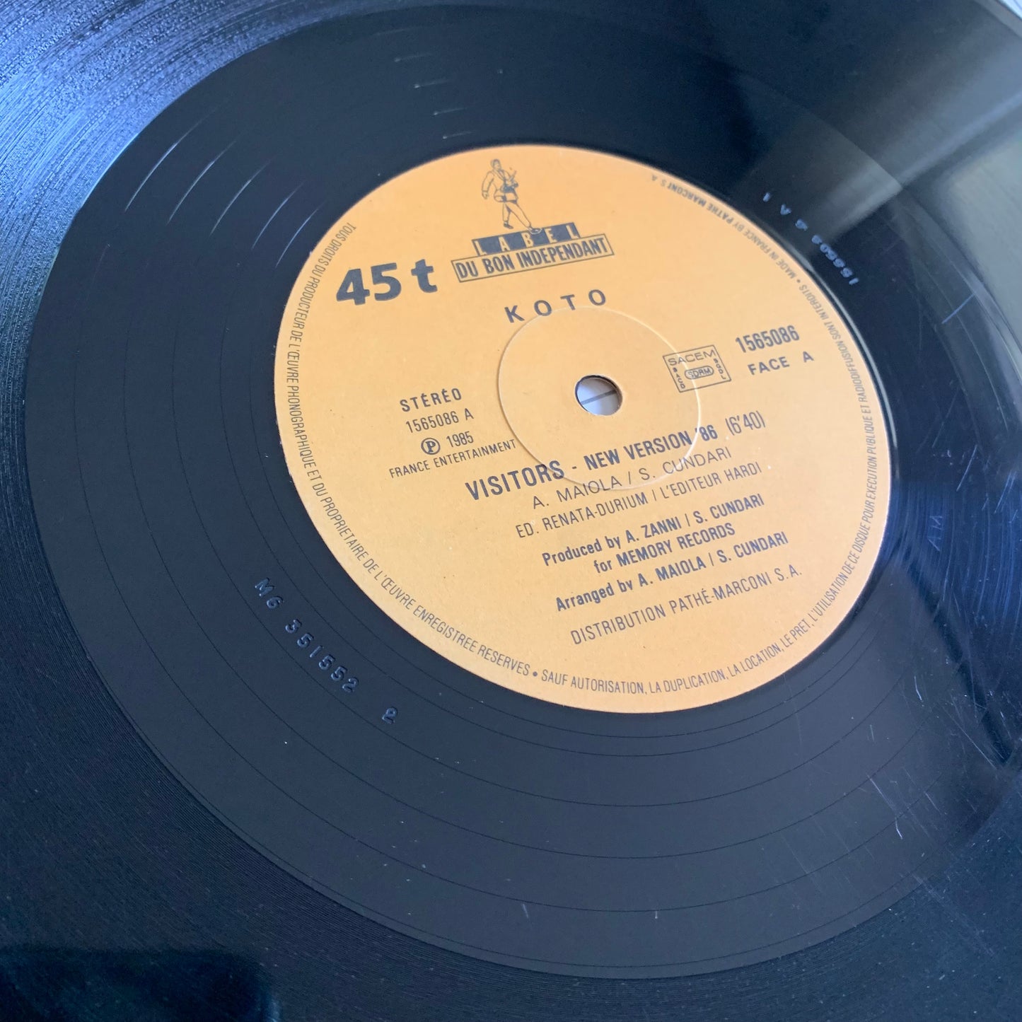 Koto - Visitors - New Version’ 86 - Maxi Single 1985 Occasion