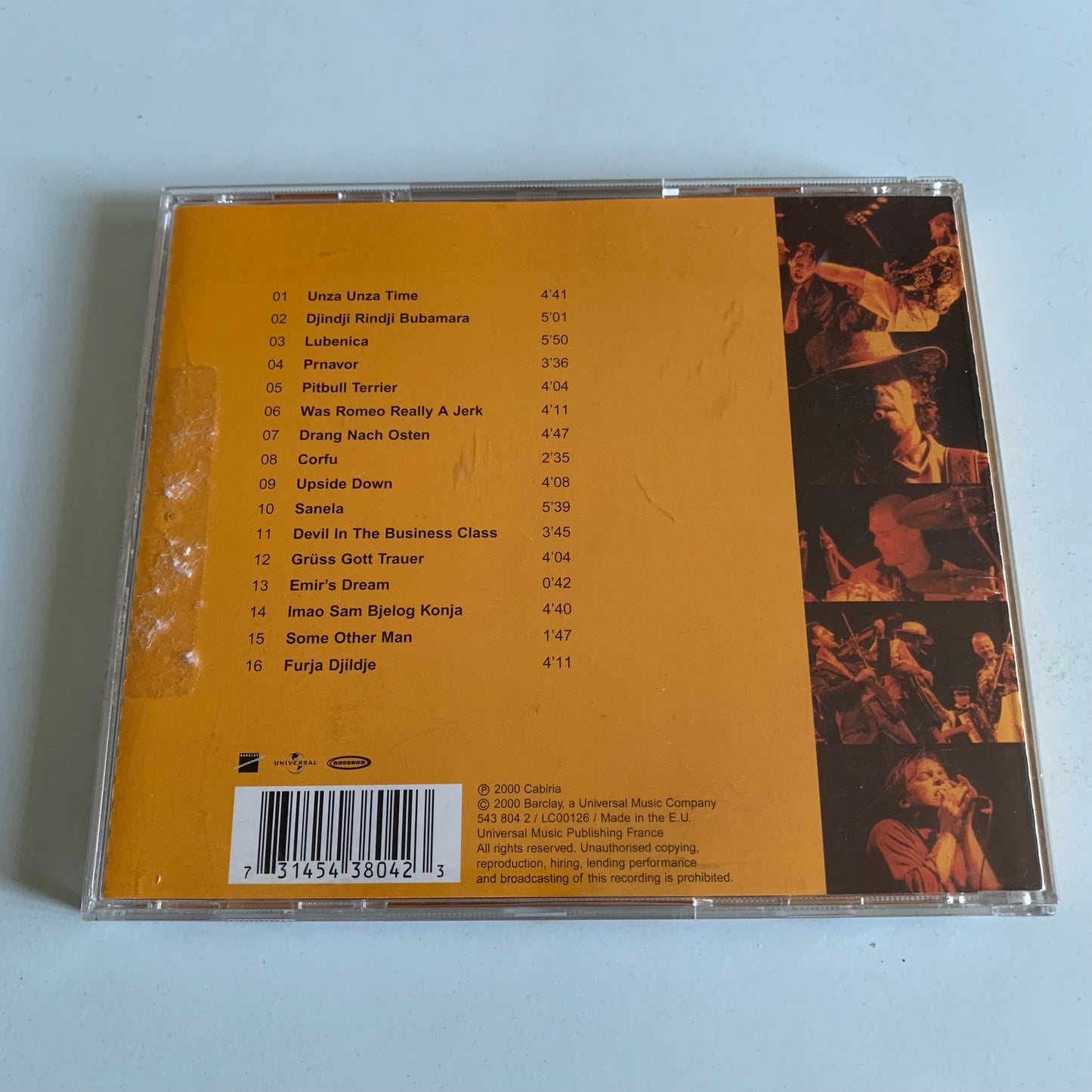 CD - Emir Kusturica & The No Smoking Orchestra - Unza Unza Time - 2000 Occasion