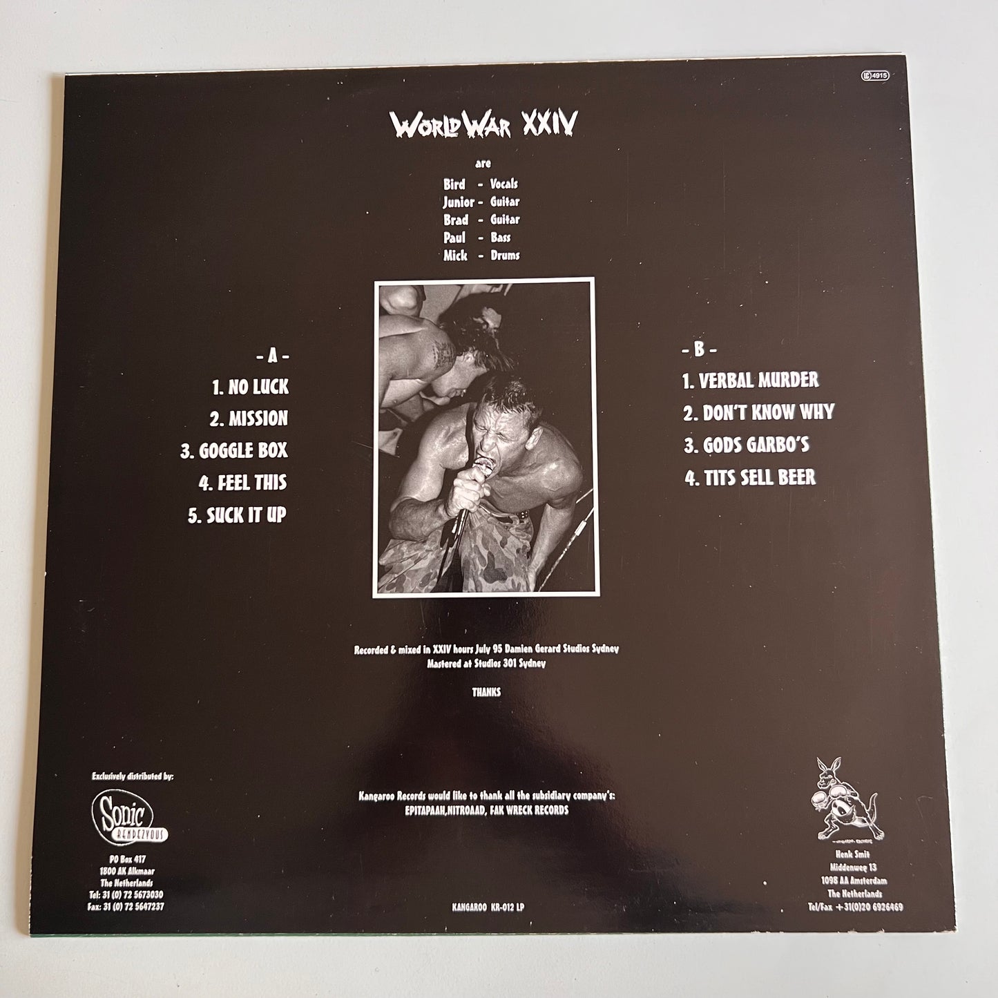 World War XXIV - No Luck - LP 1995