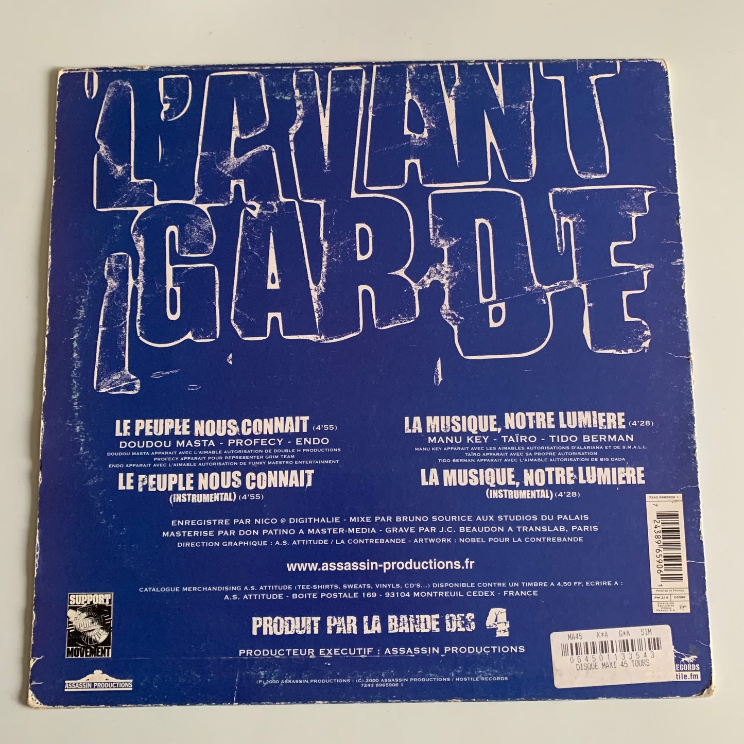 La Bande Des 4 - L'Avant Garde 3 - 12” 2000 Occasion