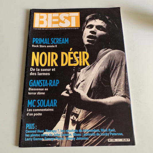 Magazine - Best 307 Mars 1994 - Noir Désir - Mc Solaar - Gansta Rap