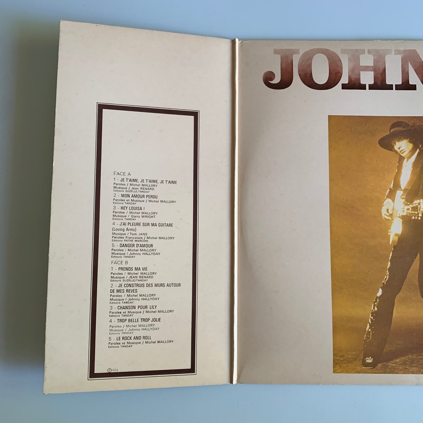 Johnny Hallyday - Je T'aime, Je T'aime, Je T'aime - LP 1974 Occasion
