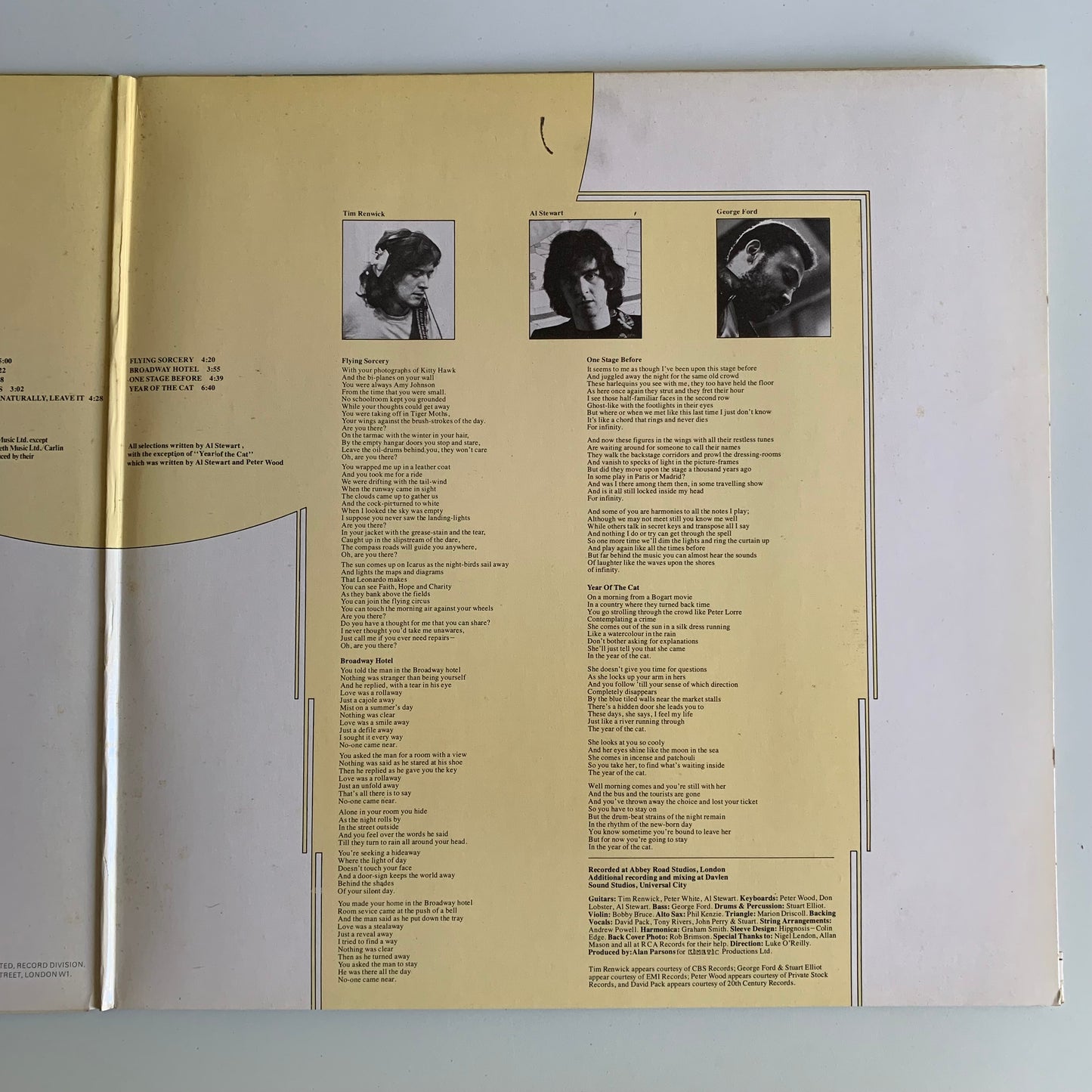 Al Stewart - Year Of The Cat - LP Album 1976 Occasion