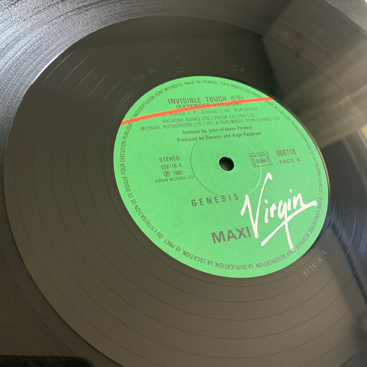 Genesis - Invisible Touch - Maxi 45t. 1986 Occasion