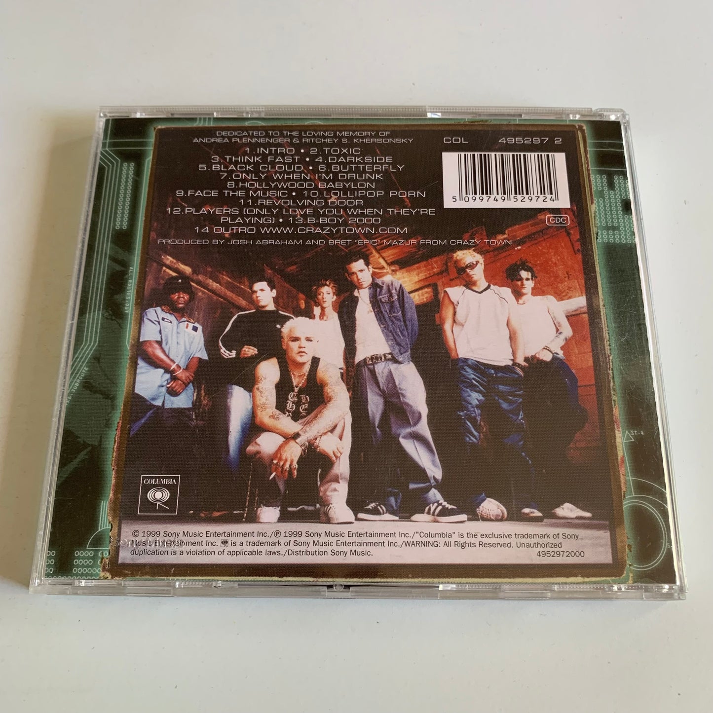 Crazy Town - The Gift Of Game - 1999 Occasion