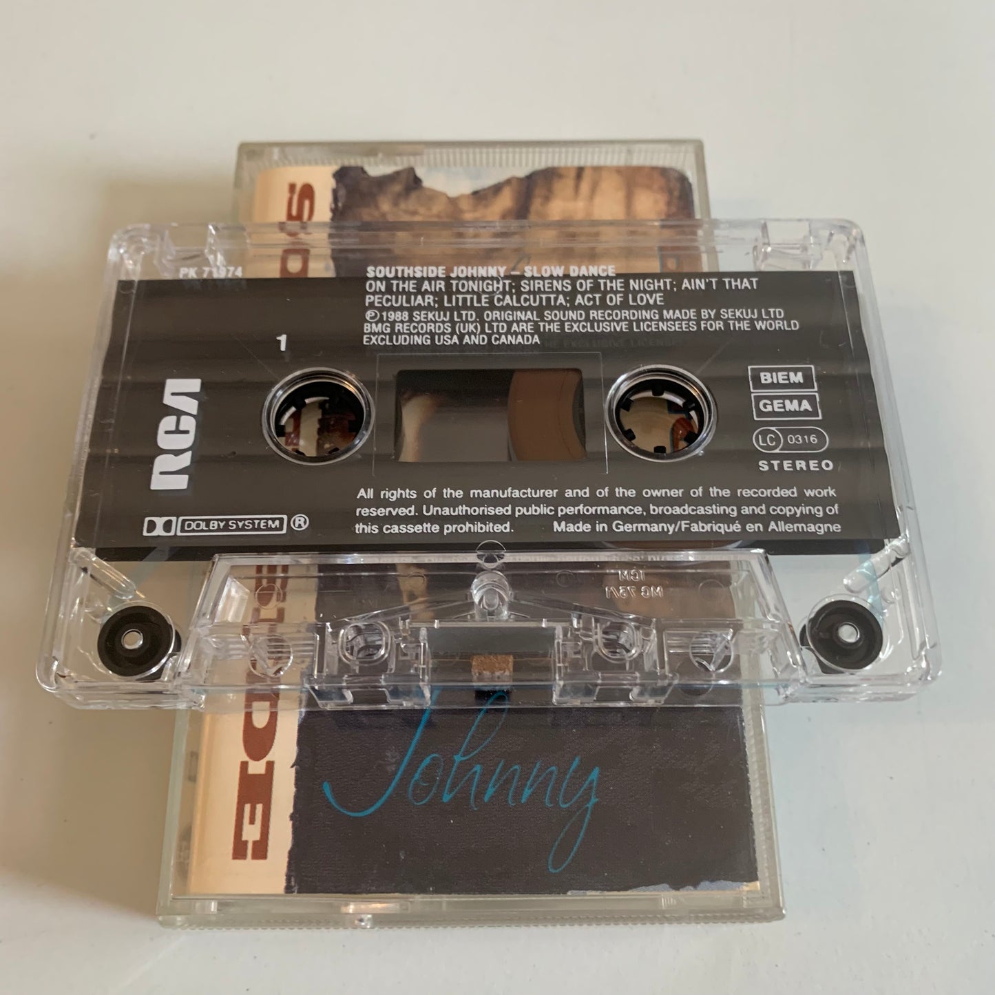 Southside Johnny - Slow Dance - 1988 Occasion