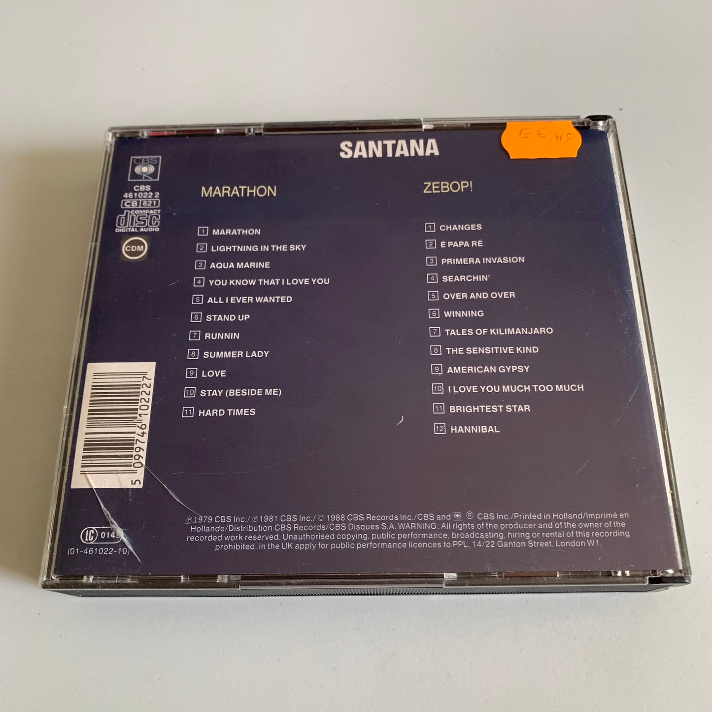 Santana - Marathon / Zebop - 1988 Occasion