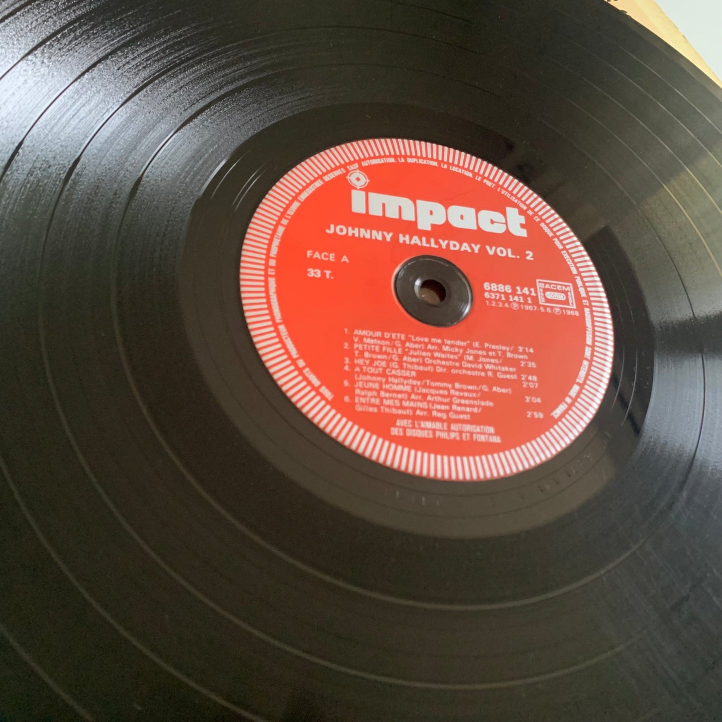Johnny Hallyday - Volume 2 - LP Occasion