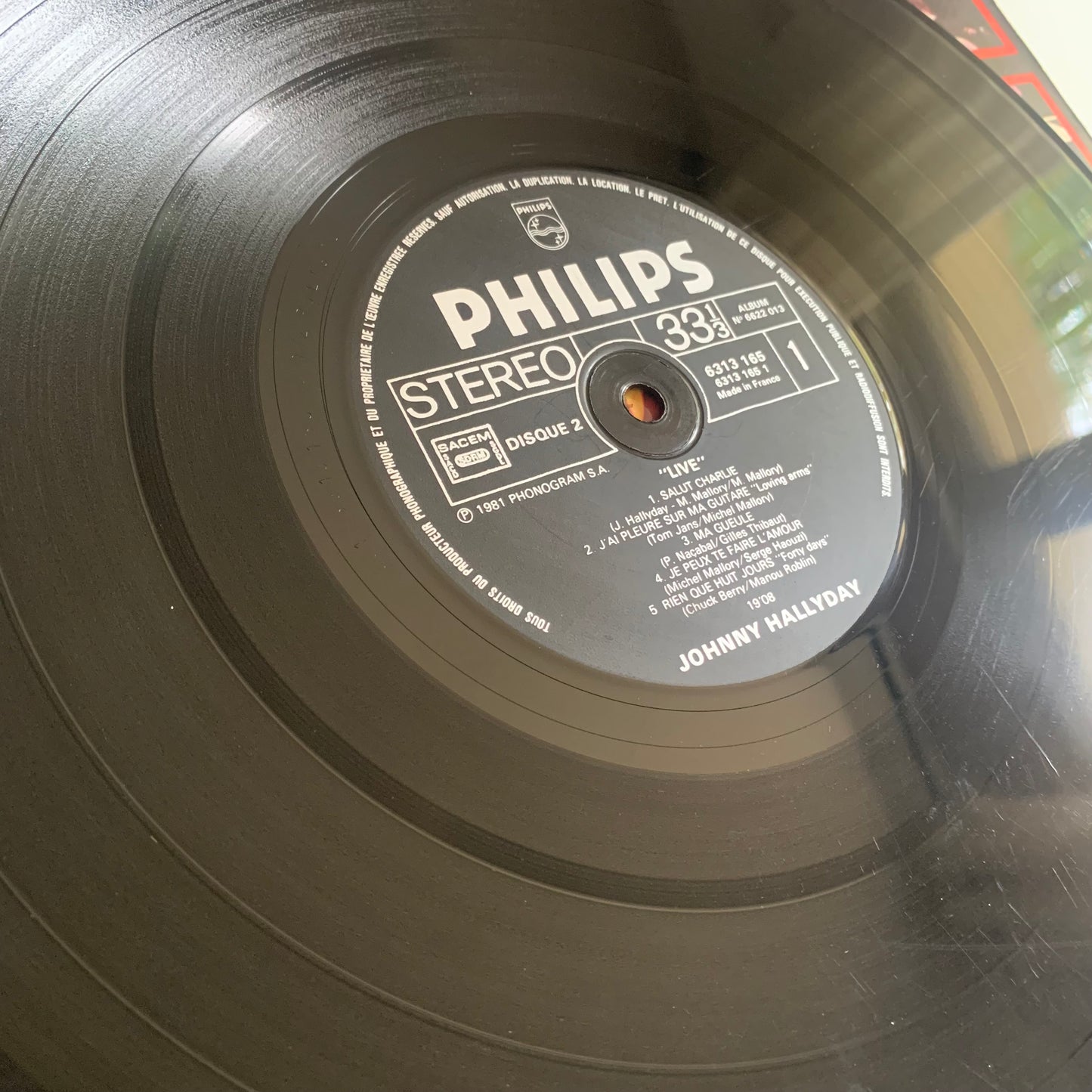 Johnny Hallyday - Live - Double LP 1981 Occasion
