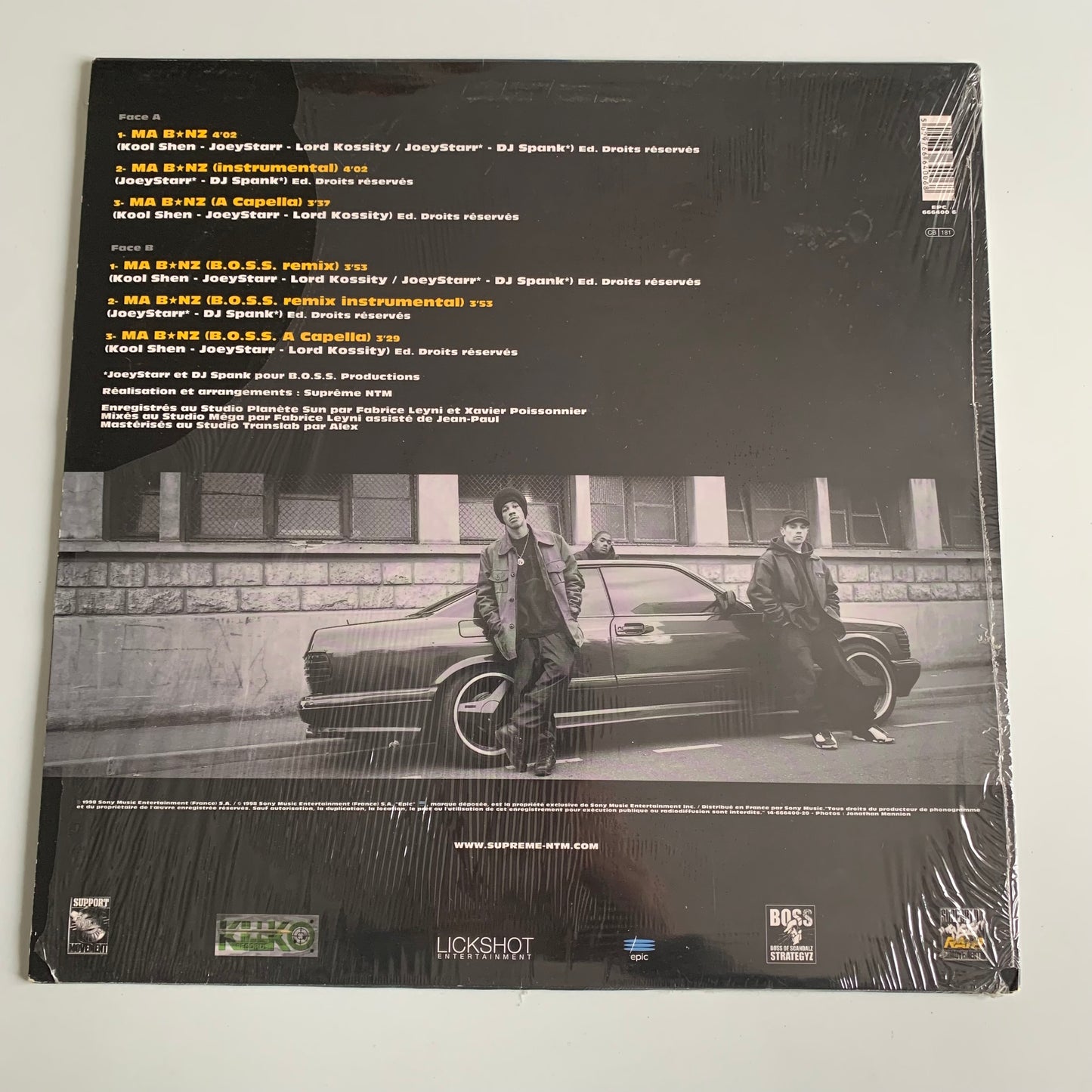 Suprême NTM - Lord Kossity - Ma B*nz - Single 1998