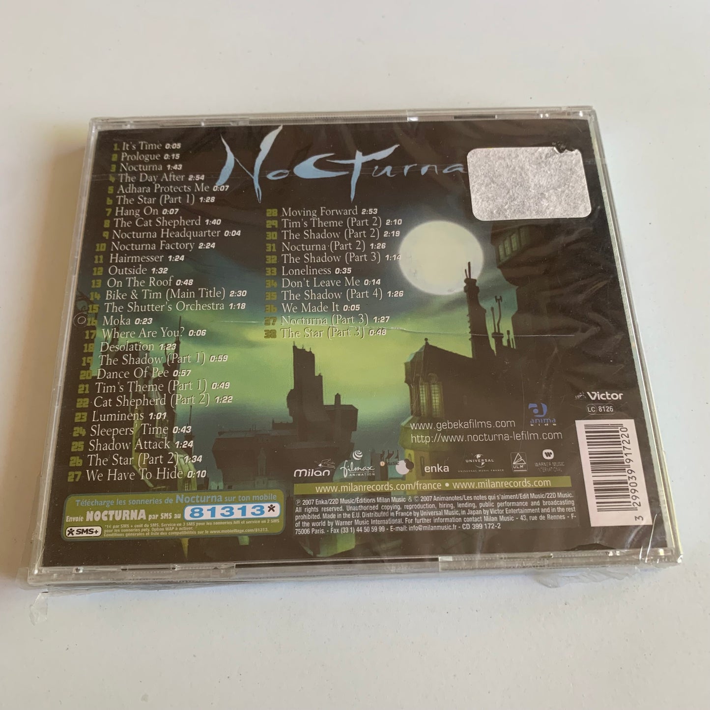 Nicolas Errèra - Nocturna La Nuit Magique - BO Film - 2007 Neuf sous Blister