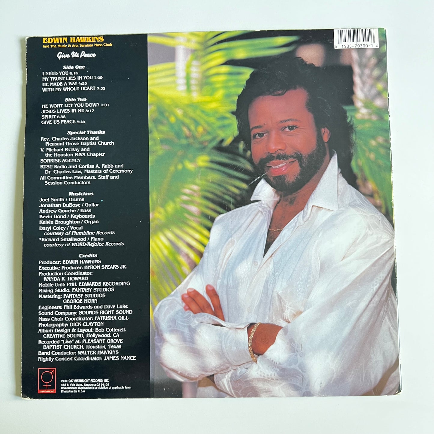 Edwin Hawkins - Give Us Peace - LP 1987