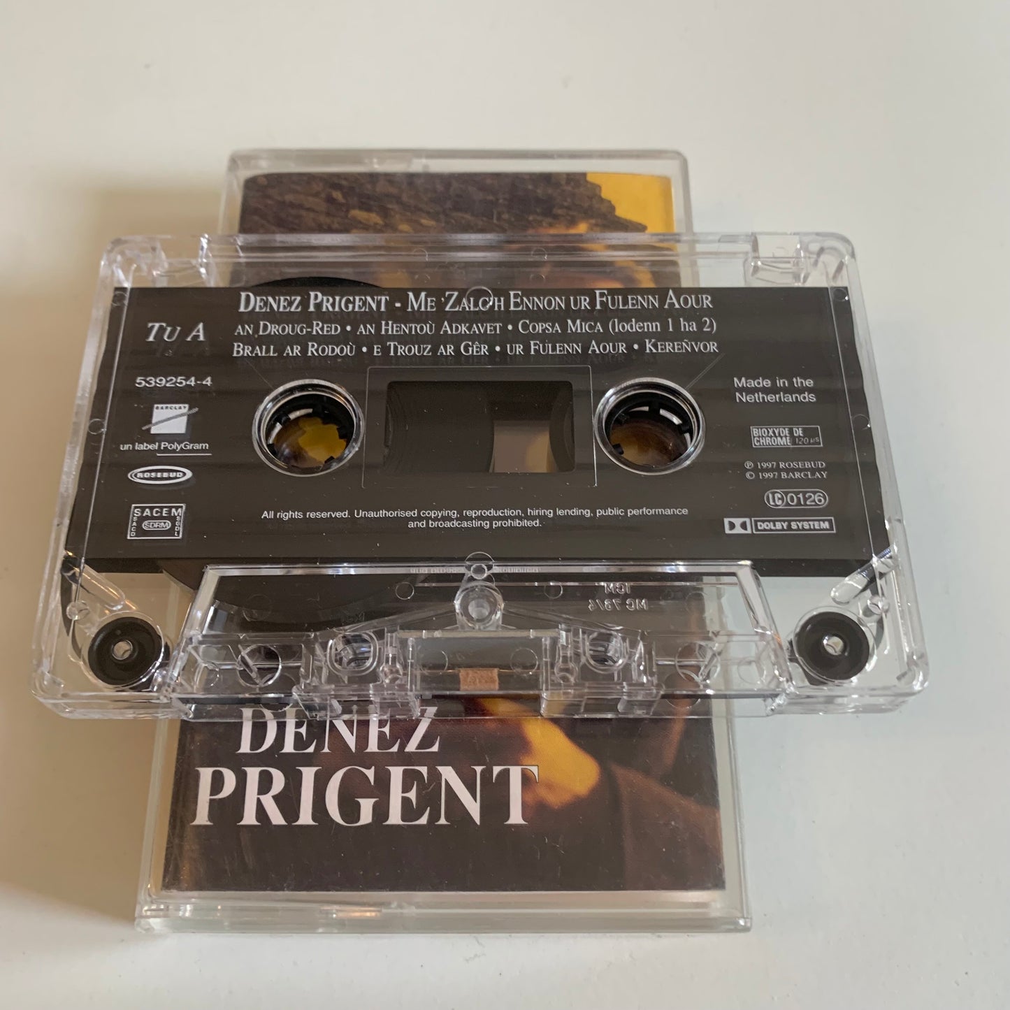 Denez Prigent - Me Zalc’h Ennon Ur Fulenn Aour - 1997 Occasion