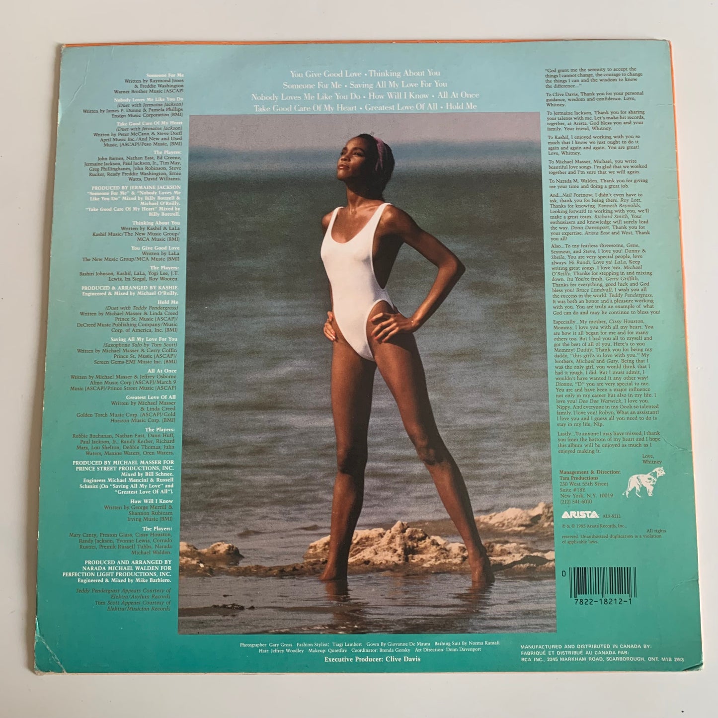 Whitney Houston - LP 1985 Occasion