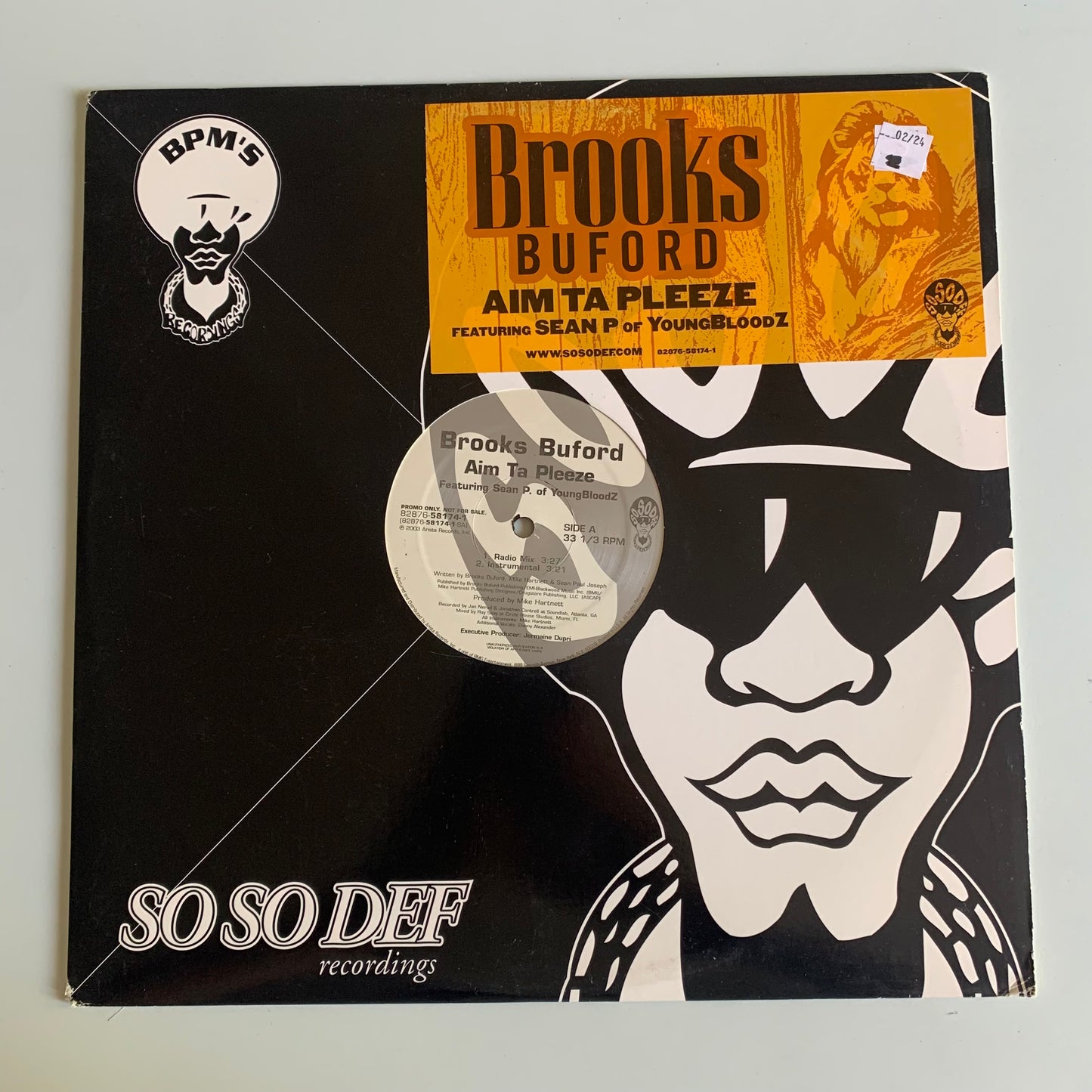 Brooks Buford feat Sean P. - Aim Ta Pleeze - 2003 Single Occasion