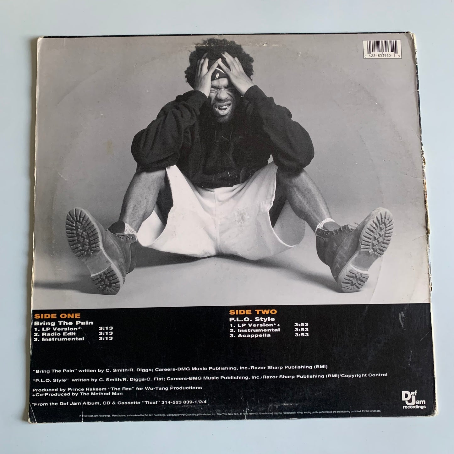 Method Man - Bring The Pain - Single 1994