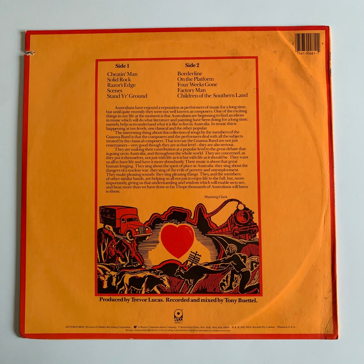 Goanna - Spirit Of Place - LP 1982