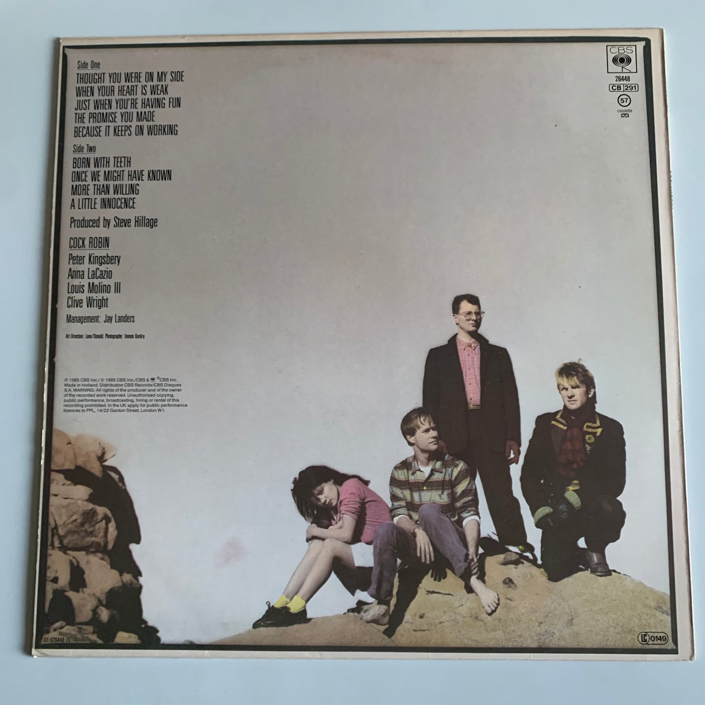 Cock Robin - LP 1985 Occasion