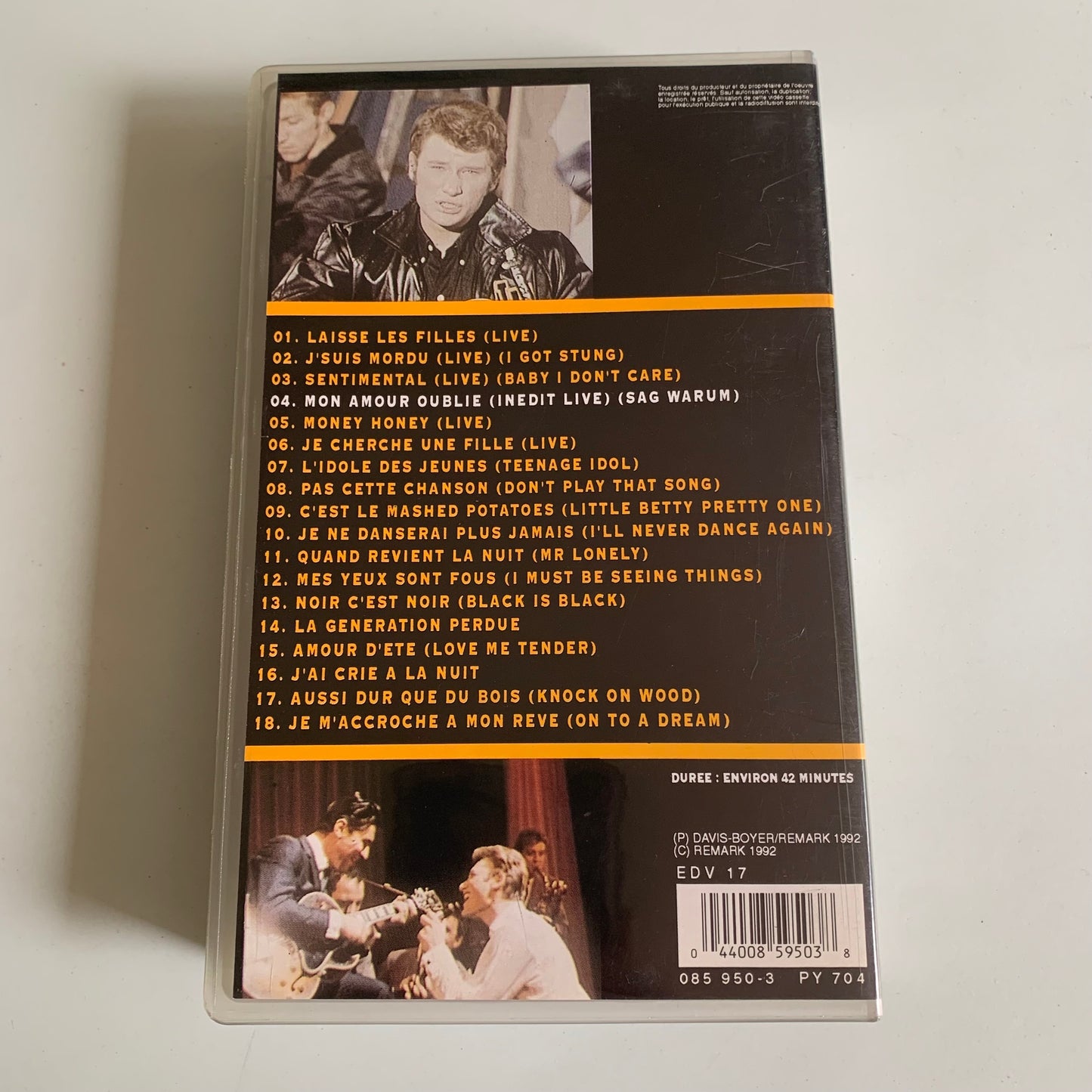 Johnny Hallyday - Johnny Hallyday - Les Premières Années - 1992 VHS
